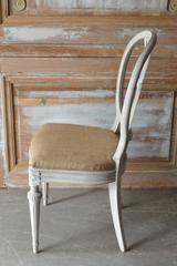Set of Eight Swedish Painted Wheatsheaf Dining Chairs