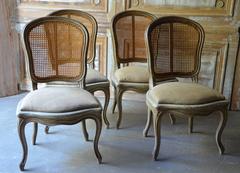 Set of Four 19th Century French Chairs, Louis XV Style