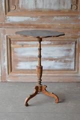 19th Century Swedish Pedestal Table with Shaped Top