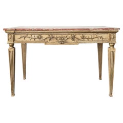 18th Century Italian Gilt wood Console with Original Marble Top