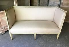 19th Century French Louis XVI Style Painted Settee