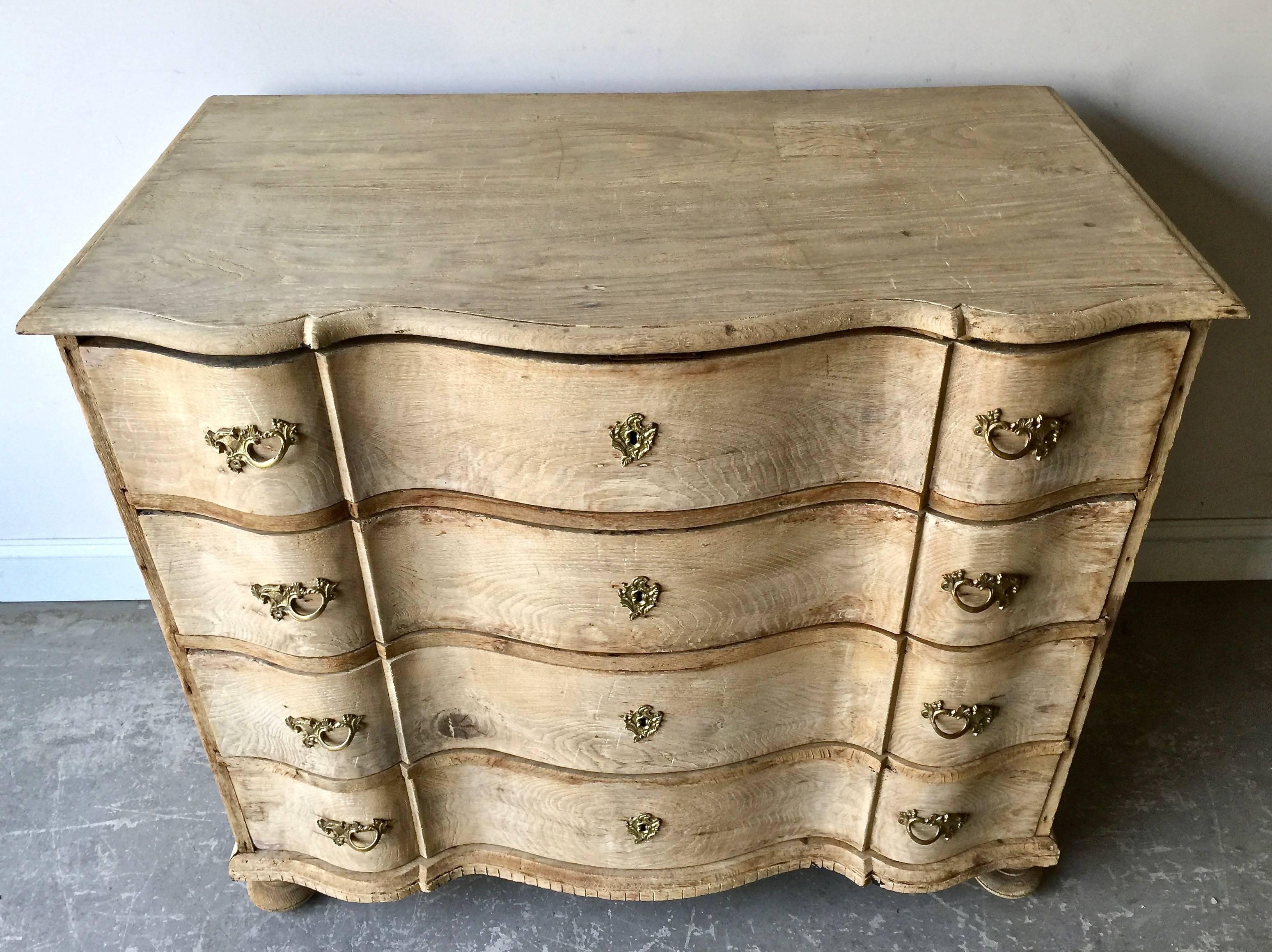 18th Century Danish Rococo Chest of Drawers In Good Condition In Charleston, SC