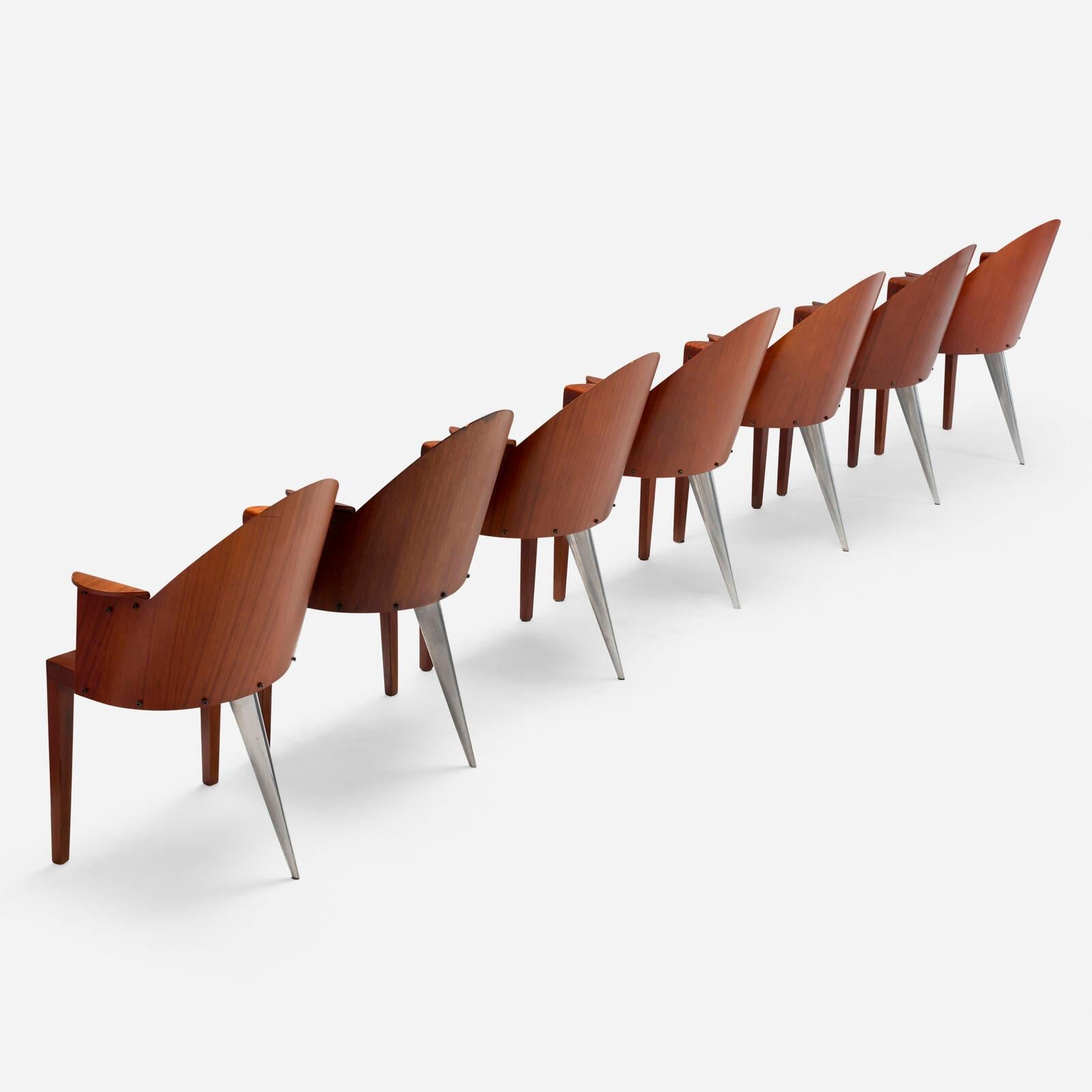 Post-Modern Philippe Stark Set of 14 Dining Chairs from the Royalton Hotel, New York 1988 For Sale