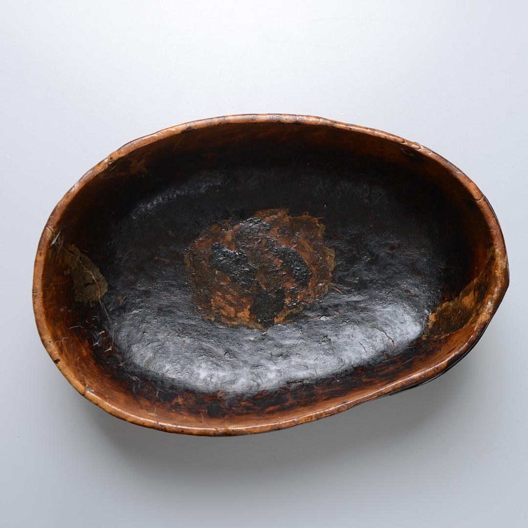 19th Century Swedish Primitive Allmoge Burl Bowl For Sale 1