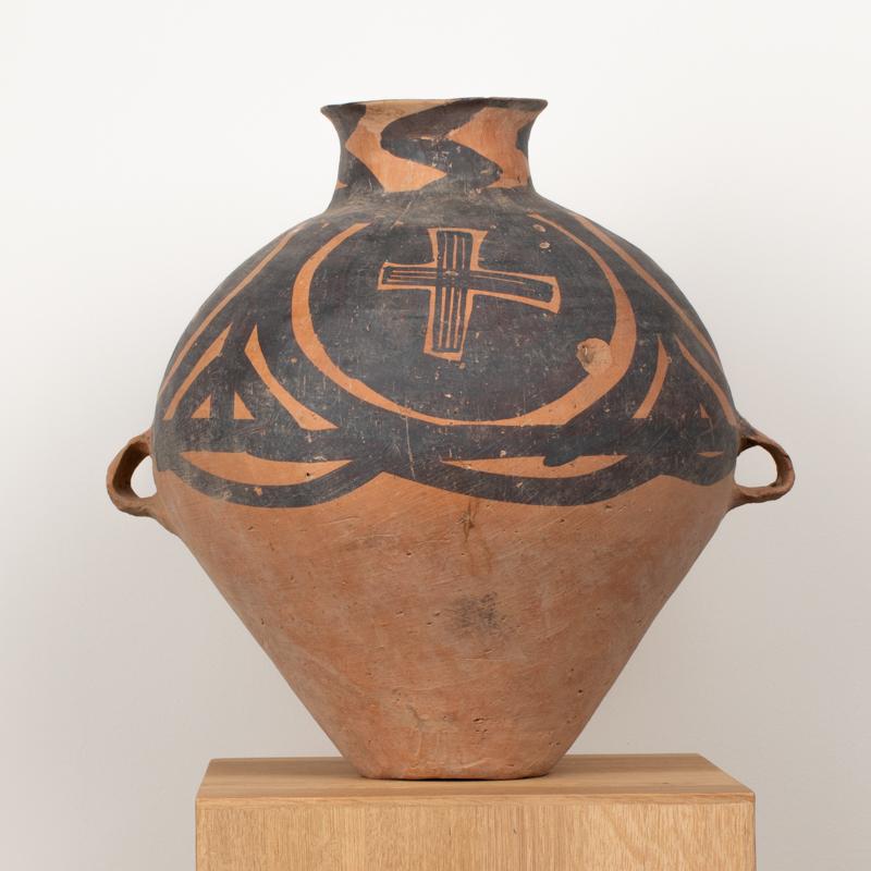 Exceptional Neolithic Chinese Painted Terracotta Storage Jar, 3rd Millennium B.C For Sale 1