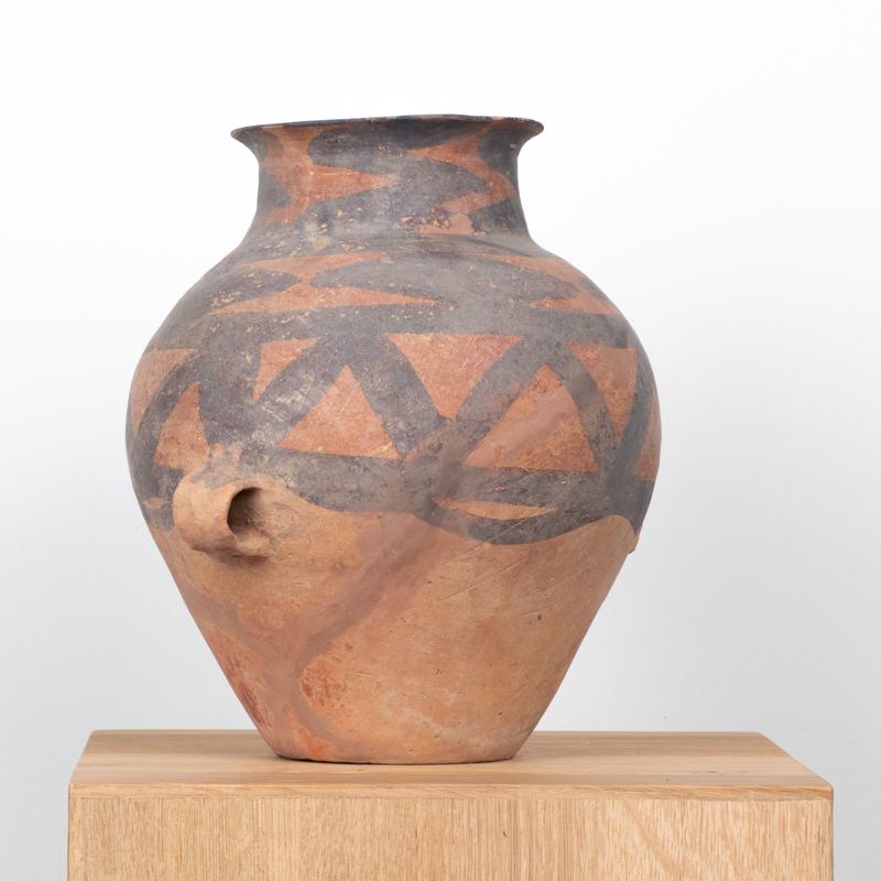 Pottery Neolithic Chinese Painted Terracotta Storage Jar 3rd millennium B.C For Sale