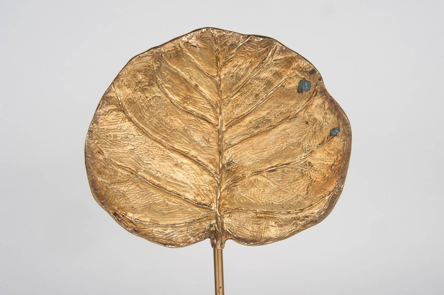 Eight Gilt Bronze Leaf Castings by Chrystaine Charles for Maison Charles 1