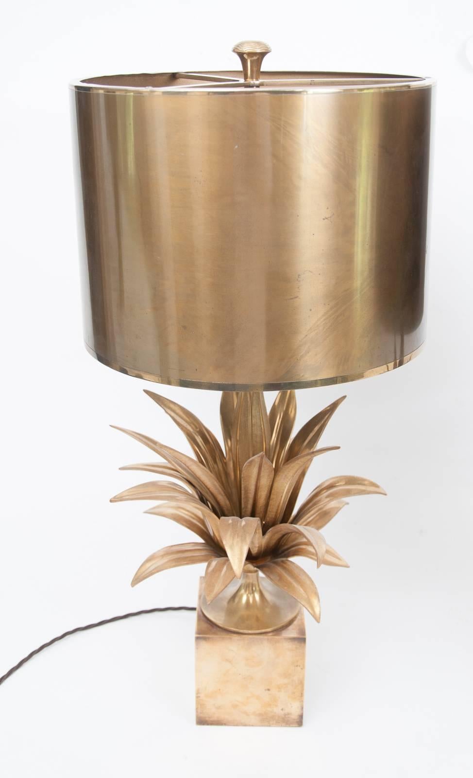 Mid-Century Modern Matched Pair of “Agave a Gorge” Table Lamps by Maison Charles