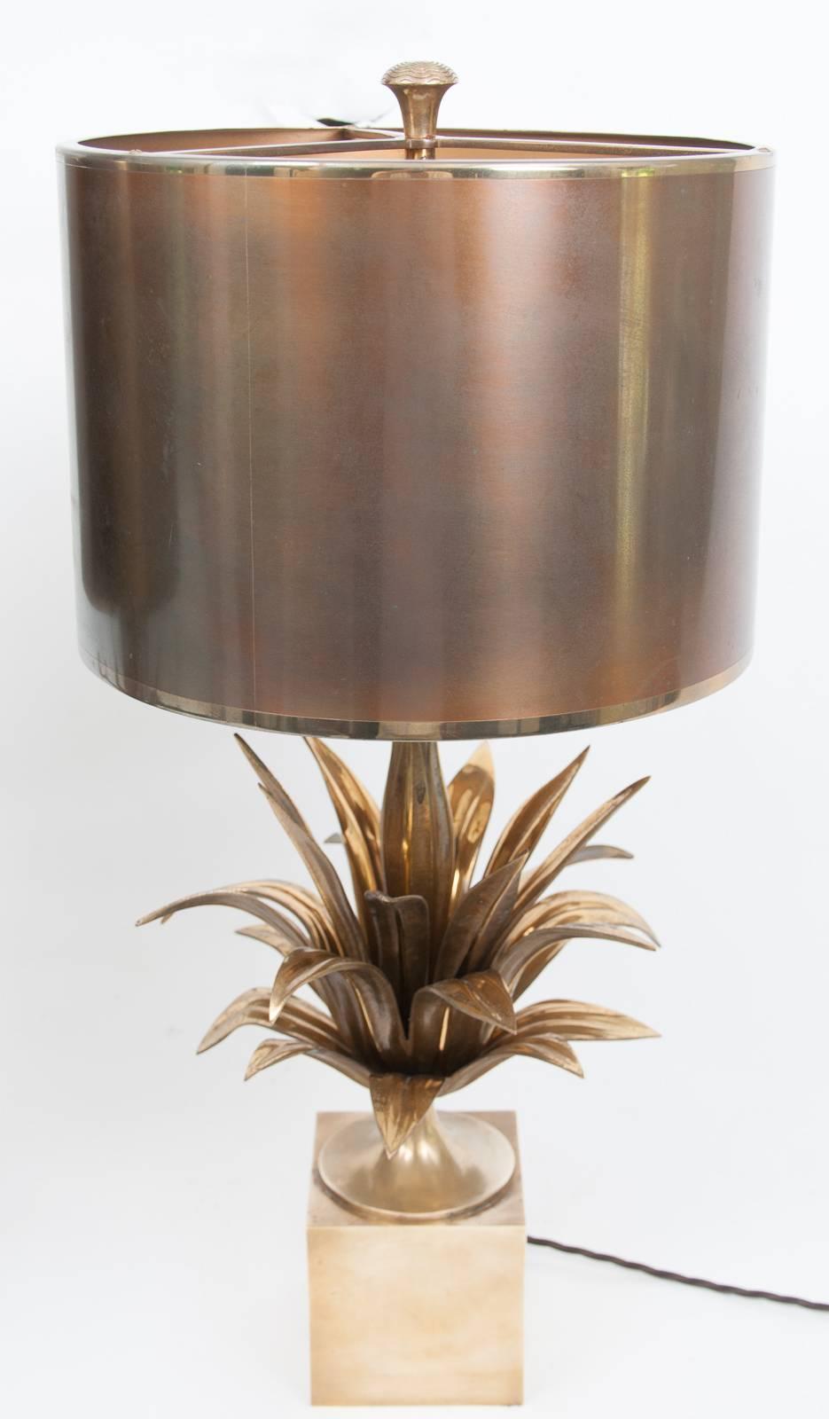 French Matched Pair of “Agave a Gorge” Table Lamps by Maison Charles