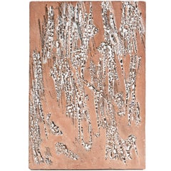 Grande targa da parete astratta in ceramica di Marcello Fantoni, Firenze