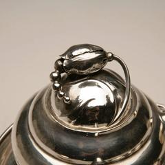 Georg Jensen Sterling Silver Mini Bachelor Blossom Coffee Set on Tray No 2P, 2H