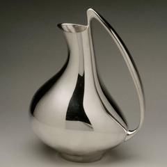 Georg Jensen "Pregnant Duck" Pitcher by Henning Koppel, No. 992