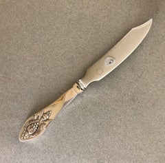 Georg Jensen Sterling Silver "Fuschia" Cheese Knife