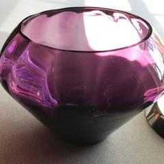 Gorham Silver Silver and Glass "Modern" Candy Dish