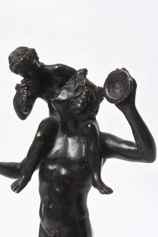 Pan and the Infant Bacchus, 19th Century, After the Antique In Excellent Condition In Kensington, MD