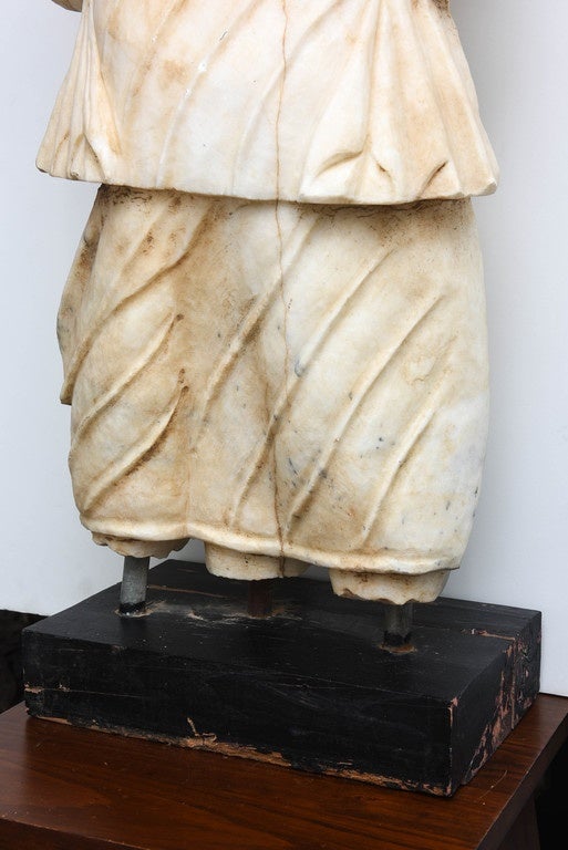 Unknown Large Marble Torso of Diana after the Roman Antique