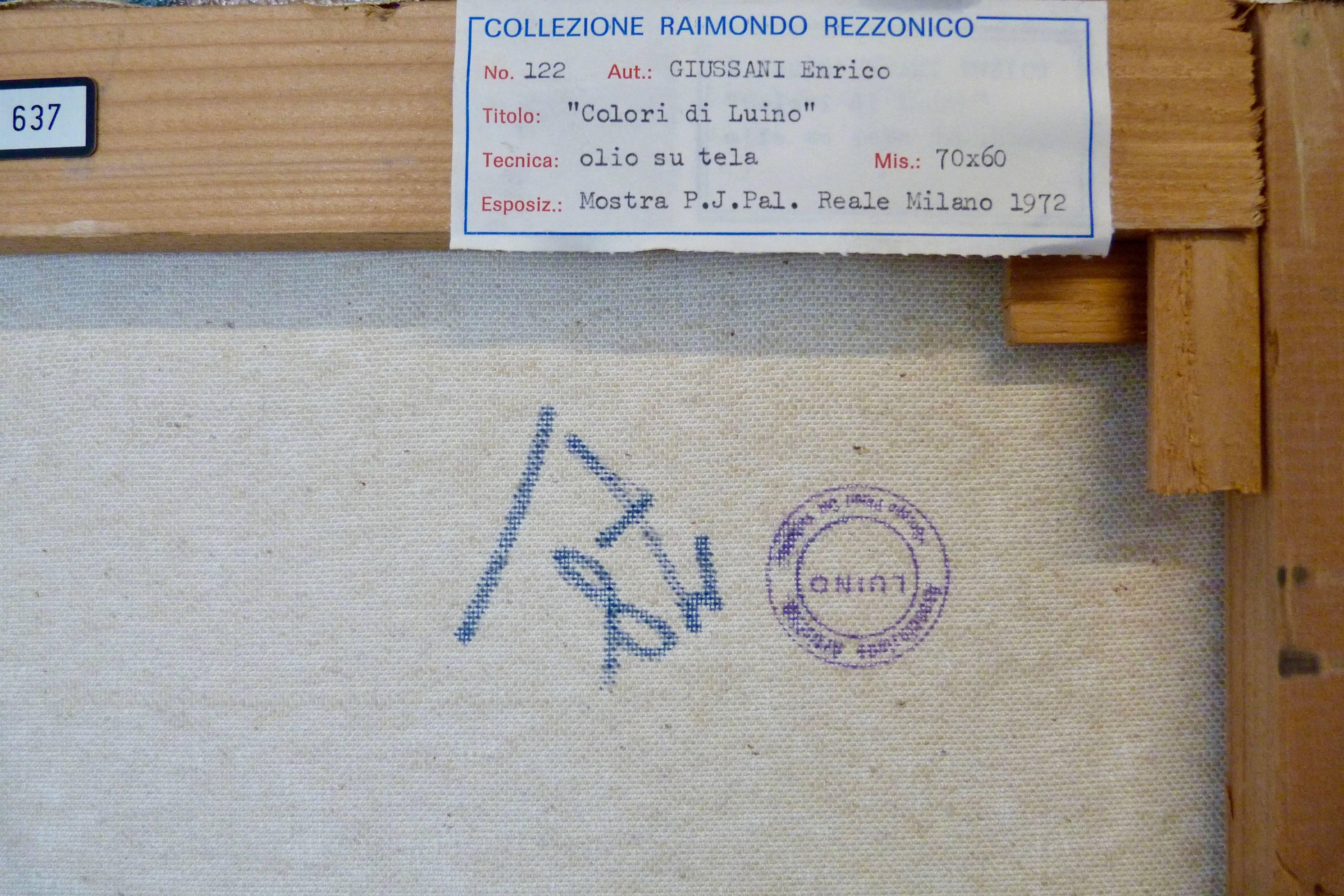 Enrico Giussani „Italiener, Gorgonzola 1938“ „Colori Di Luino“ 1972 im Angebot 4