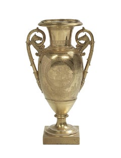 Gilded and Painted Paris Porcelain Vase, France circa 1815