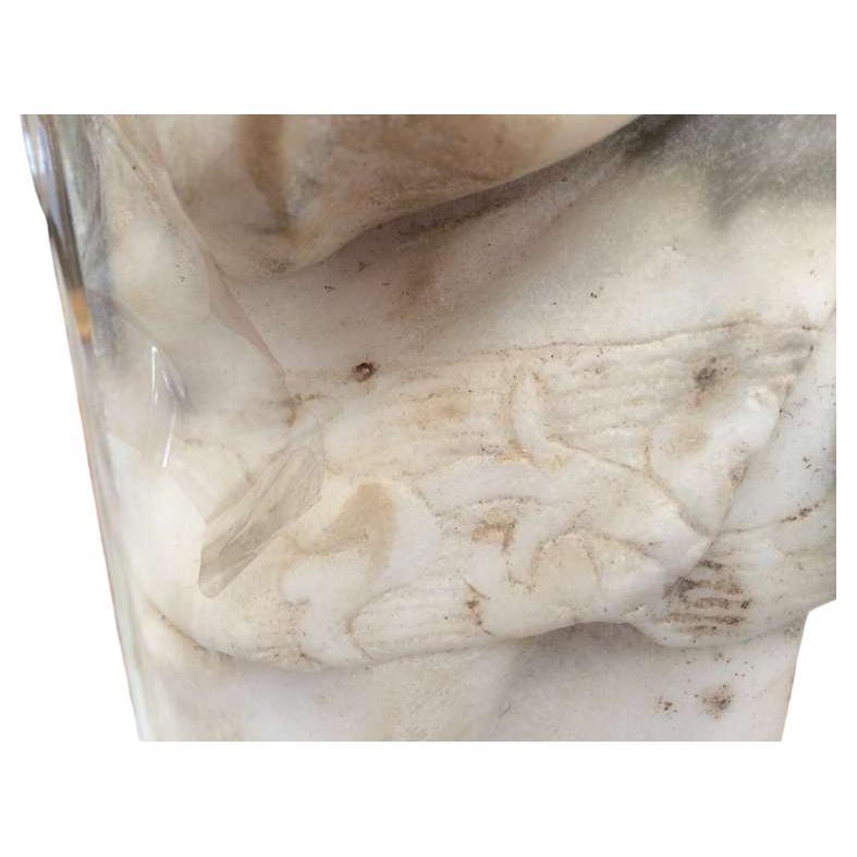 Scultura in marmo di un santo, fine del XVII secolo in vendita 3