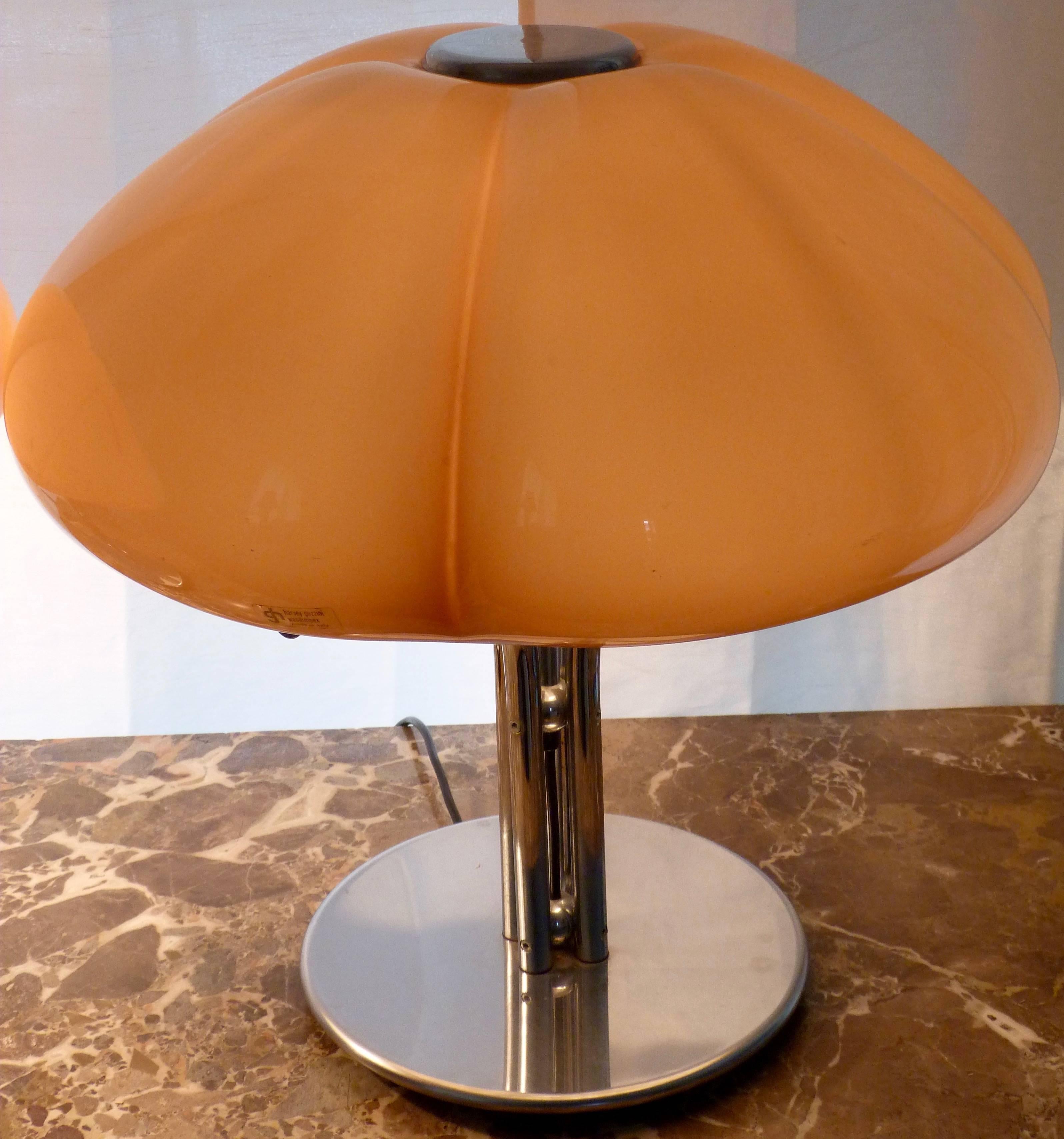 Metal Pair of Mid-1970s Italian Harvey Guzzini 