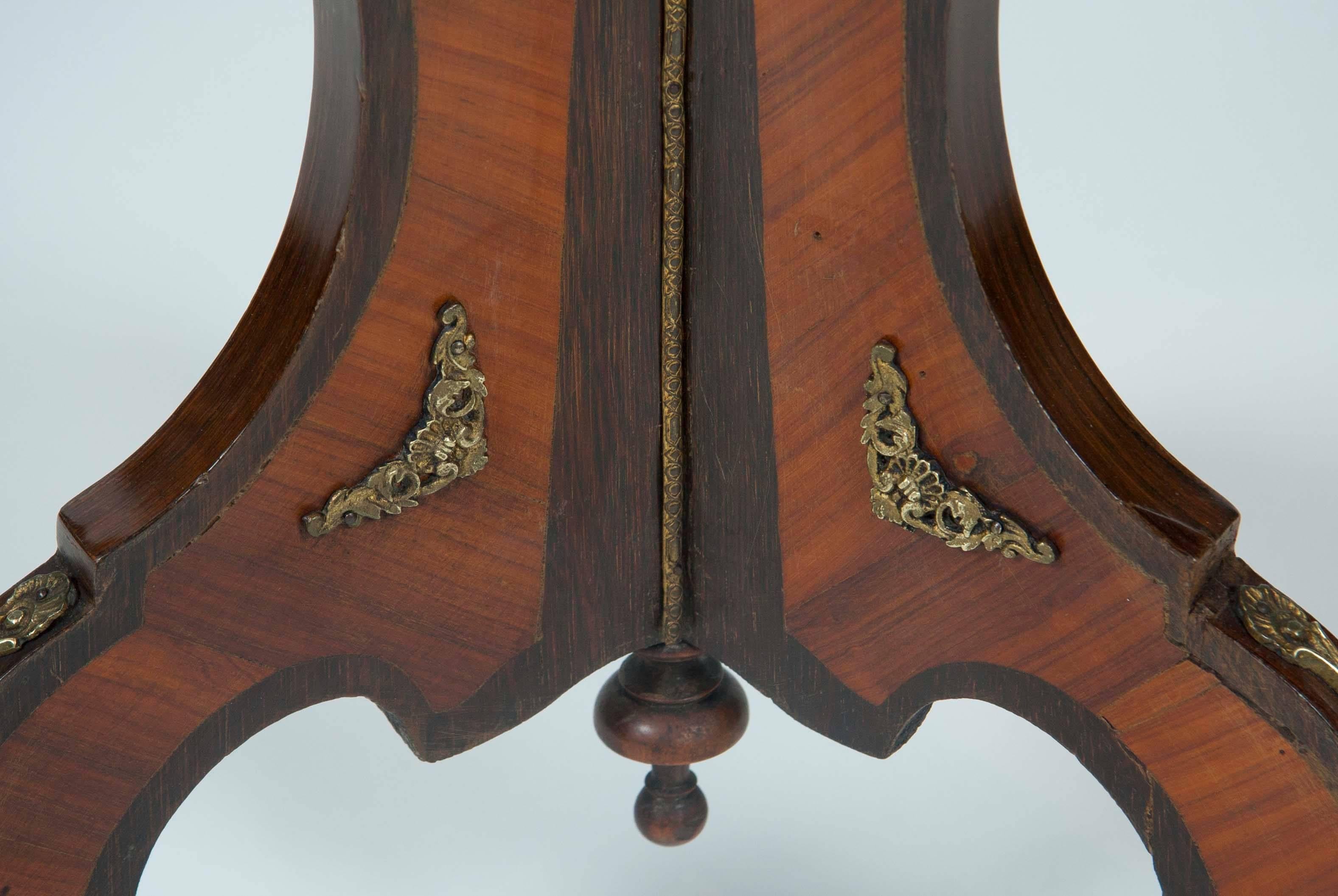 French Napoleon III Period Inlaid Tilt Top Table 2