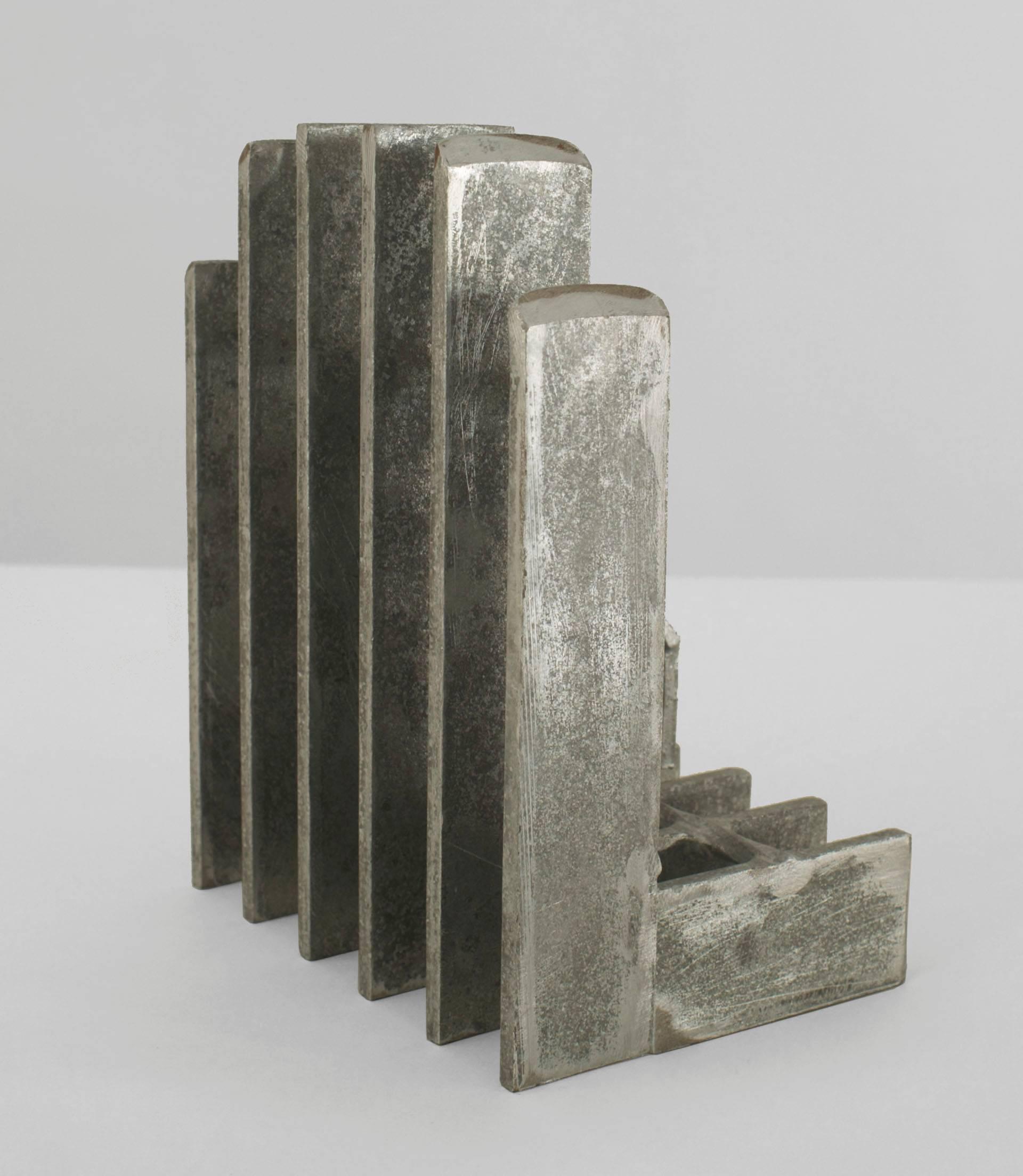 American Pair of Mid-Century Brutalist Bookends For Sale