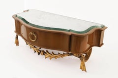 Pair of French Midcentury Bracket Consoles, Andre Arbus