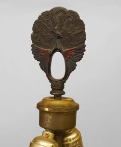 American Art Deco Natural Wicker Table Lamp