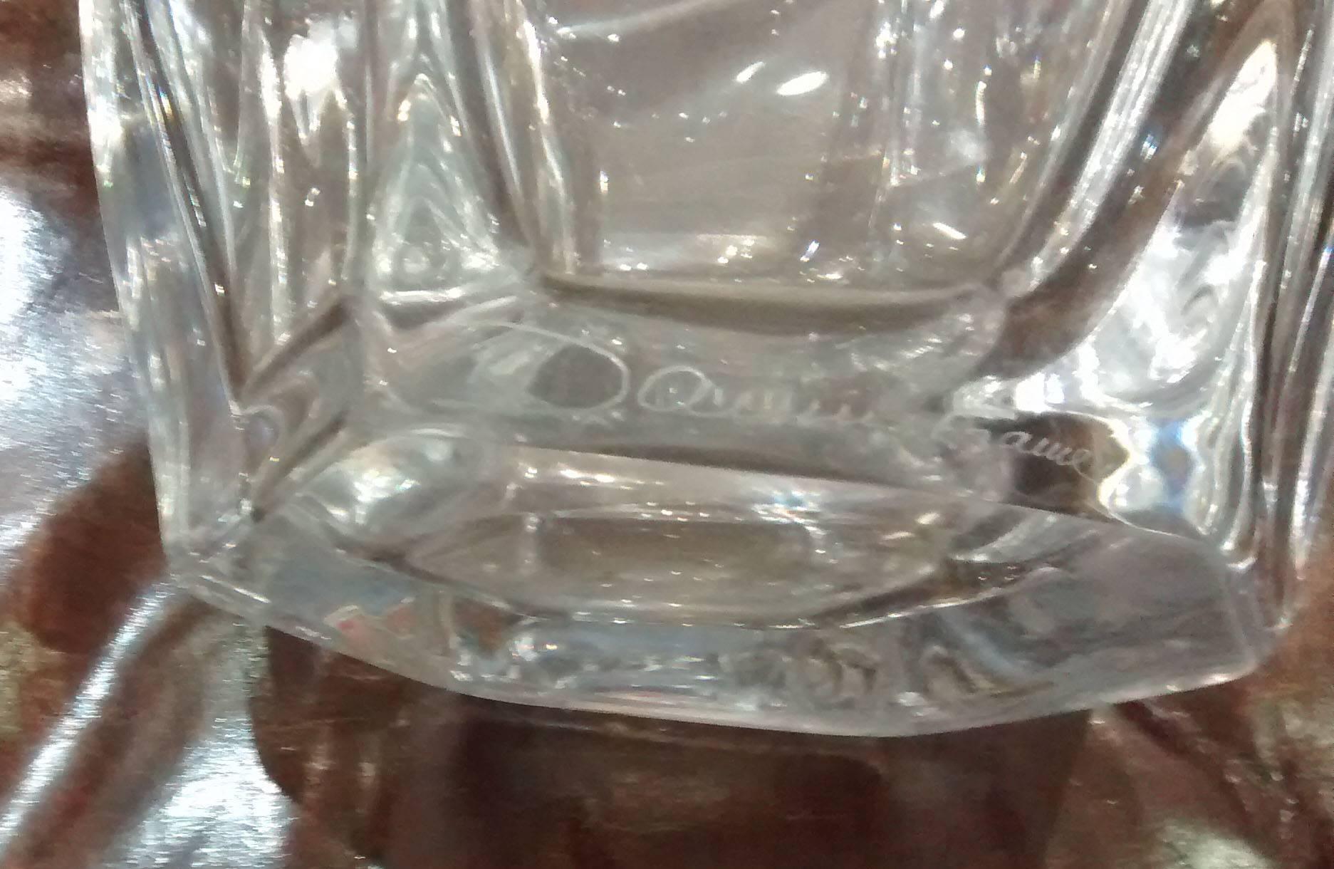 Mid-Century Crystal Daum Vase In Excellent Condition For Sale In New York, NY