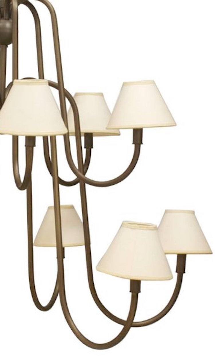 French Post-War Design ‘Royere Style’ Twelve-Arm Chandelier In Good Condition In New York, NY