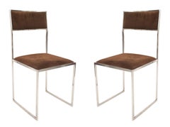 Set of Four Italian Post War Design 1970s Side Chairs