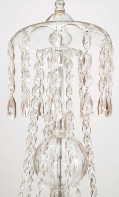 Lampadario in cristallo austriaco di stile continentale della metà del XIX secolo, a otto bracci