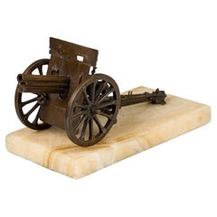 Modelo de cañón de bronce francés