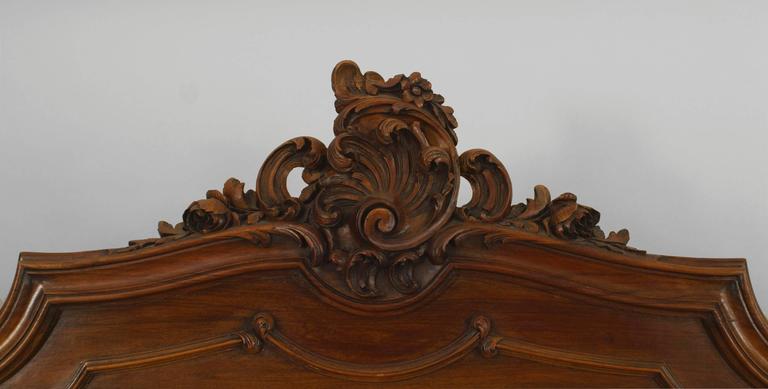 Turn of the Century French Louis XV Style Walnut Bed at 1stDibs | louis ...