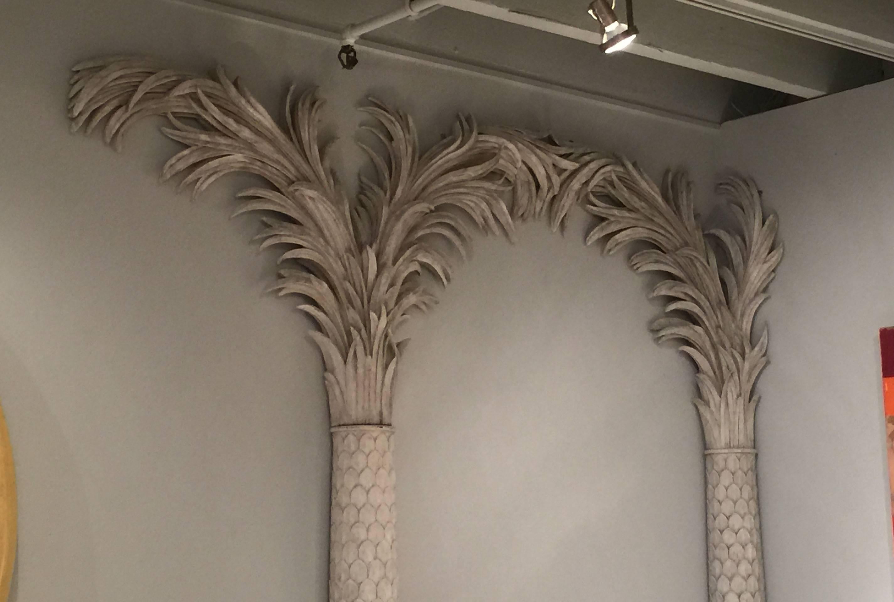 Mid-20th Century Eleven Palm Tree Pilasters, Featured on Cover of Jansen Book 