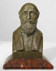 Pair of Victorian Bronze Louis XVI & Le Titien Busts