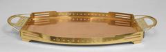 Belgian Secessionist Copper and Brass Tray