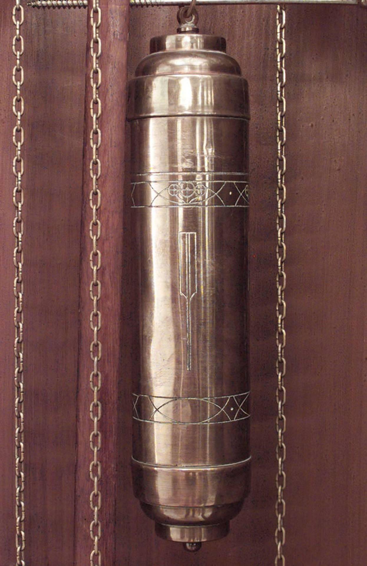 Grandfather-Uhr aus schwarzem Walnussholz, rustikale Art (Deutsch) im Angebot