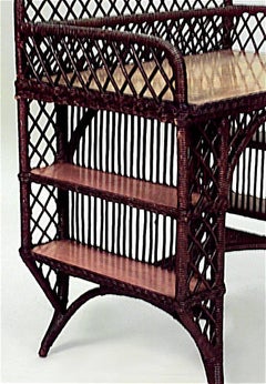 American Mission Wicker and Oak Desk
