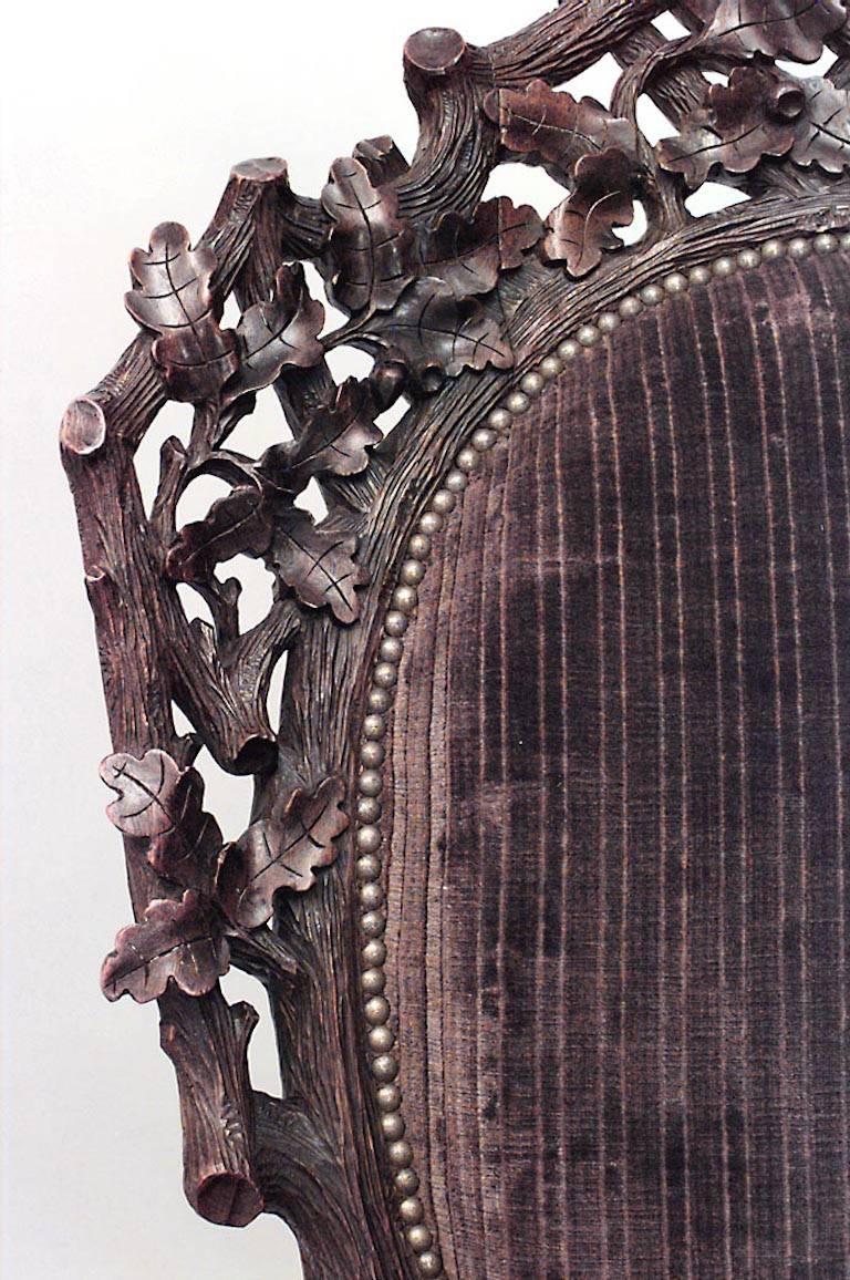 black victorian chair