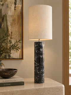 1960s Portoro Marble Architectural Sculptural Minimalist Robert Sonneman Lamp