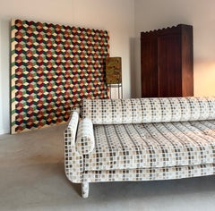 Monumental Tumbling Blocks Quilt Modern Americana Hand-Stitched Contemporary Art