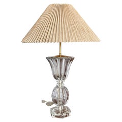 1960s French Regency Crystal Art Verrier (Art Glass) Table Lamp Att Art Vannes