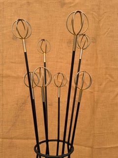 Roger Feraud French Space Age Atomic Sculptural Iron Coat Rack Hat Stand Royère