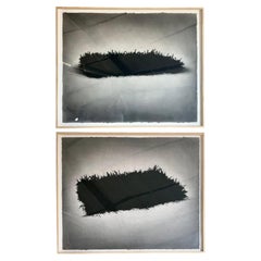 (2) Riesige Graphit- und Kohlezeichnungen von Robert Flynn, signiert „St. Augustine 3 & 6“