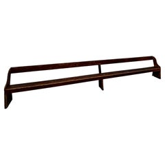 Panca monumentale in legno da scuola Amish, lunga 16' (SIXTEEN FEET), in stile minimalista e essenziale