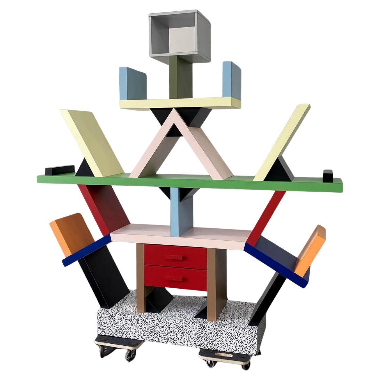Carlton Library Bookcase by Ettore Sottsass - Memphis Milano