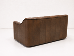 DS 44 Two Seater Sofa in Buffalo Brown Leather by De Sede