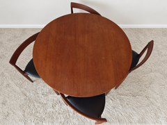Roundette Ausziehbare Essgruppe aus Teakholz von Hans Olsen für Frem Røjle, Dänemark 1960er Jahre