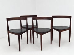 Roundette Teak Dining Chairs by Hans Olsen for Frem Rojle, 1960s set of 4